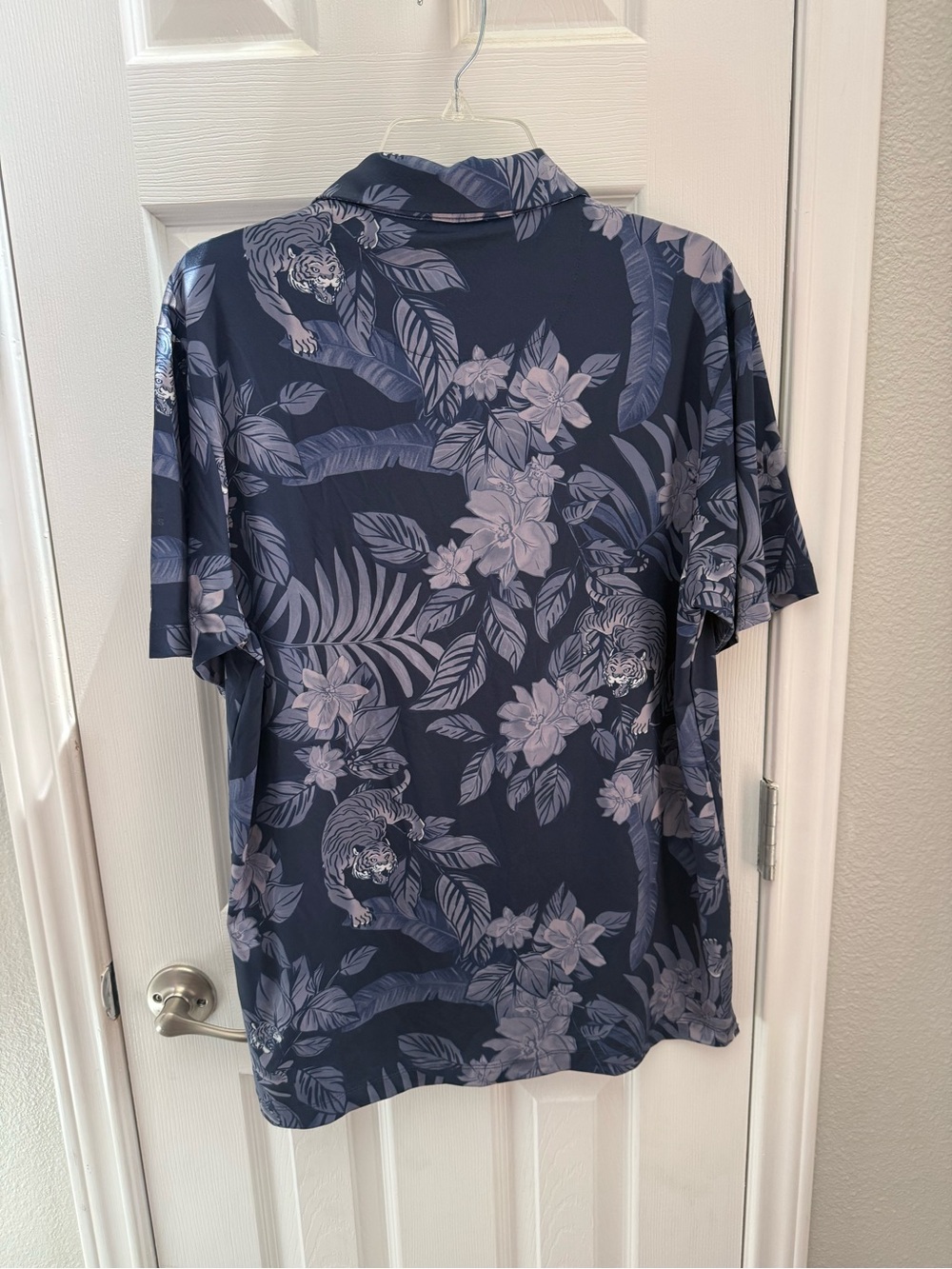 Bad Birdie Navy Floral Tiger Polo - Picture 4 of 8